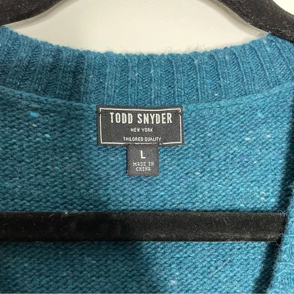 Todd Snyder Mens Cambridge Vest Sleeveless Wool Knit In Cornflower Blue Size L